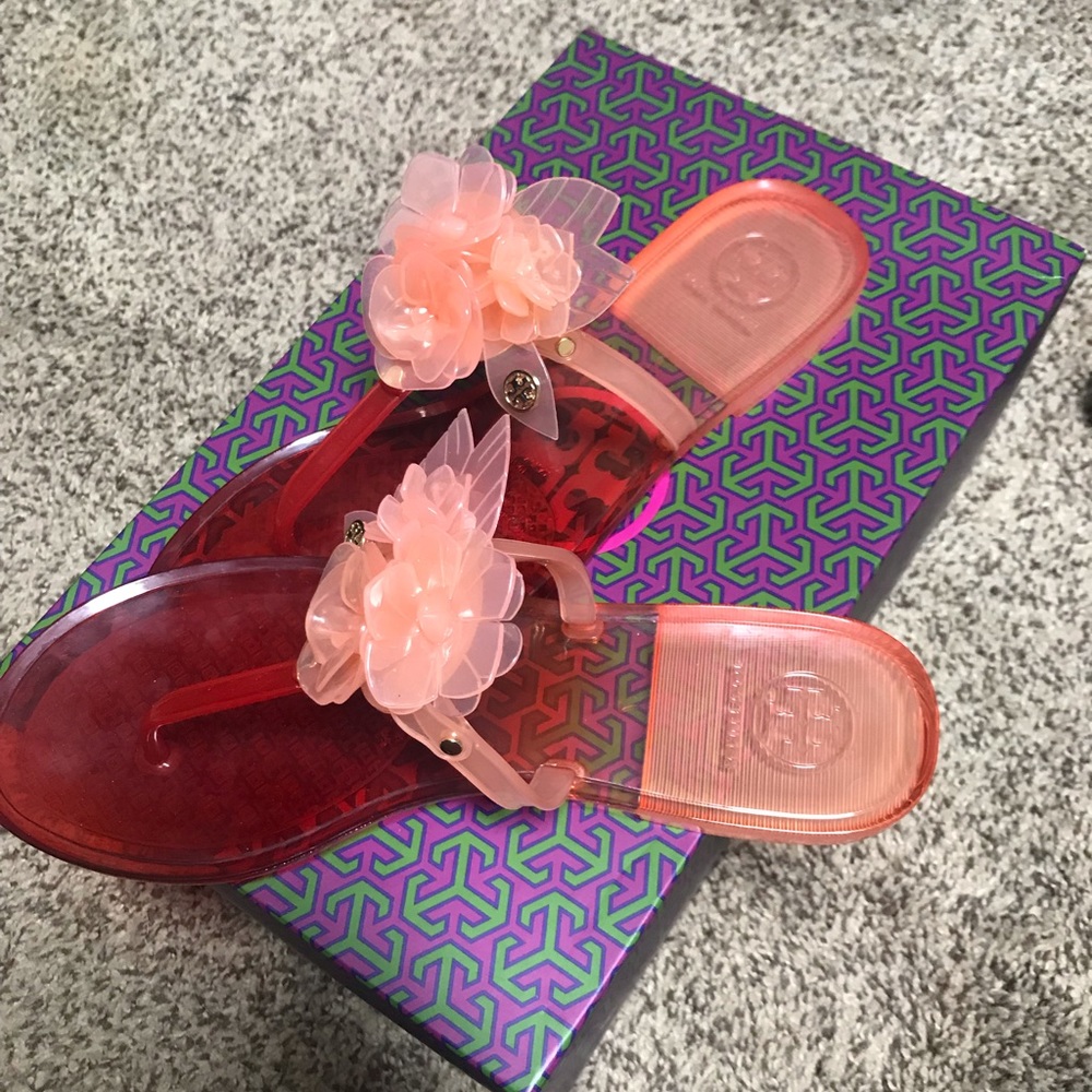 Tory Burch Blossom Jelly Thong Sandals